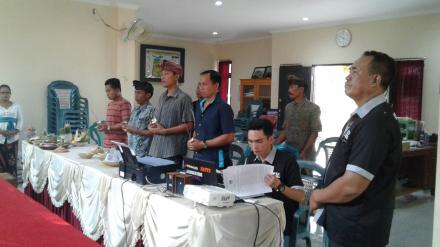 Pembacaan Sumpah/Janji Dan Pelantikan Ketua KPPS Desa Kerobokan